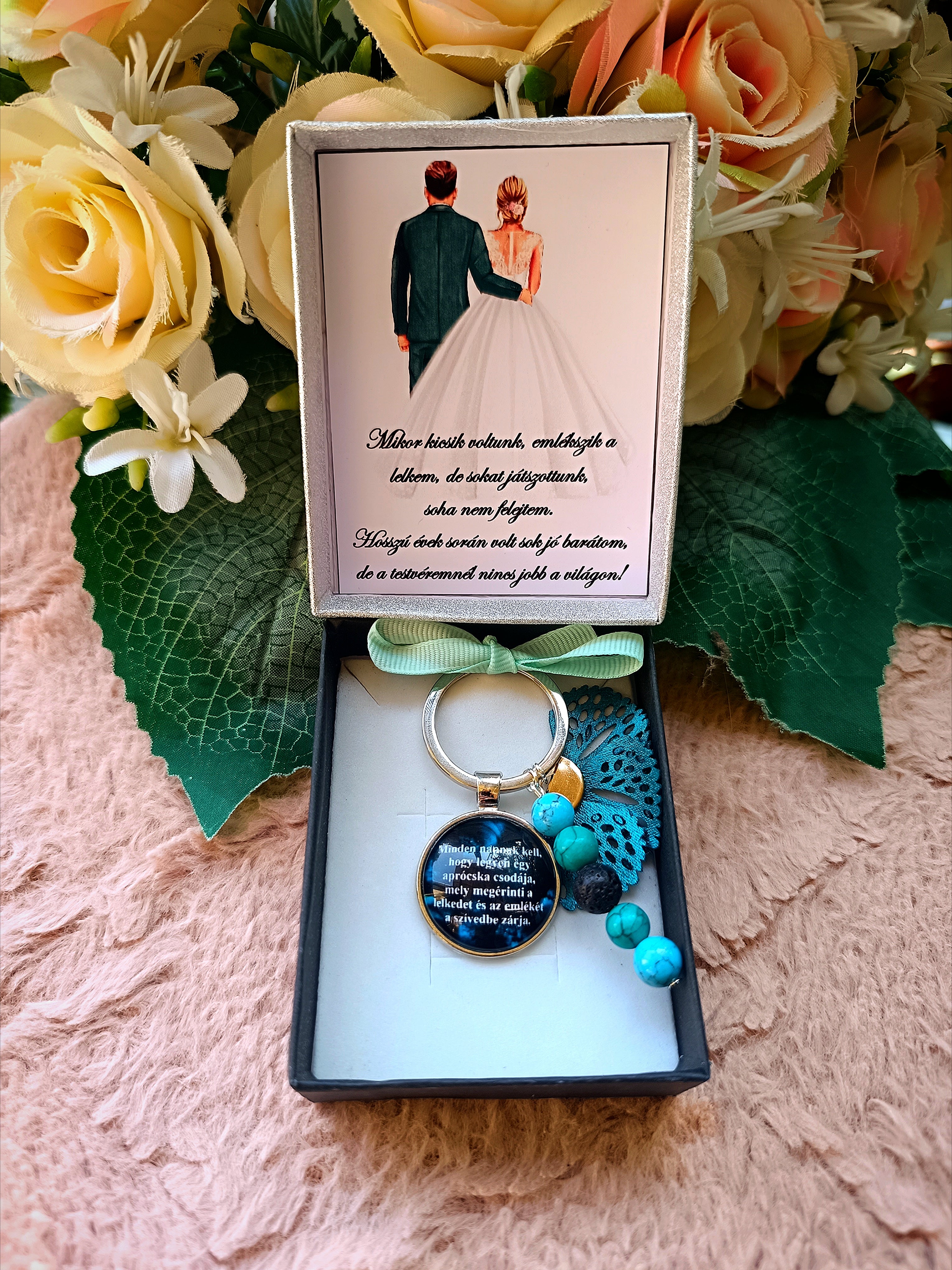 Ajándék testvérnek vőlegény kulcstartó II